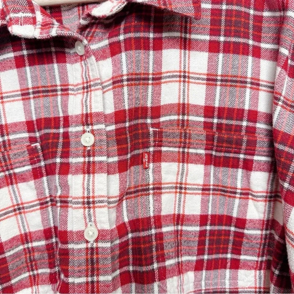 Levi’s Womens 2X  Maple Utility Shirt Boxy Length Flannel - Picture 11 of 16
